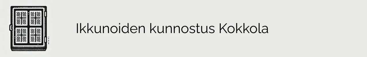 Ikkunoiden kunnostus Kokkola